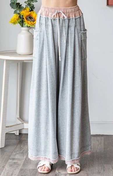 Washed Waistband Wide Leg Pants – MJ's Southern Chic