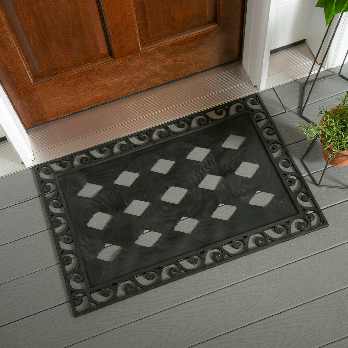 Cutout Scroll Floor Estate Mat Tray