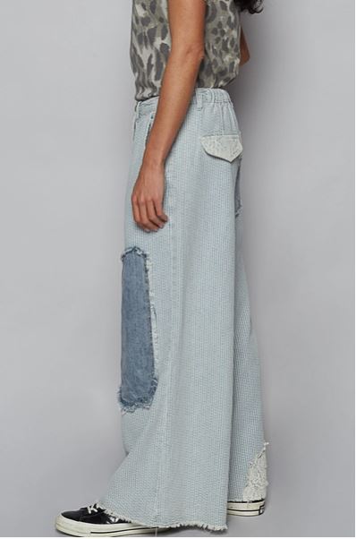 Front Snap-Button Pants