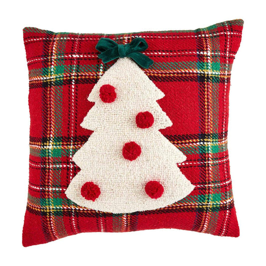 SQUARE TARTAN TREE PILLOW