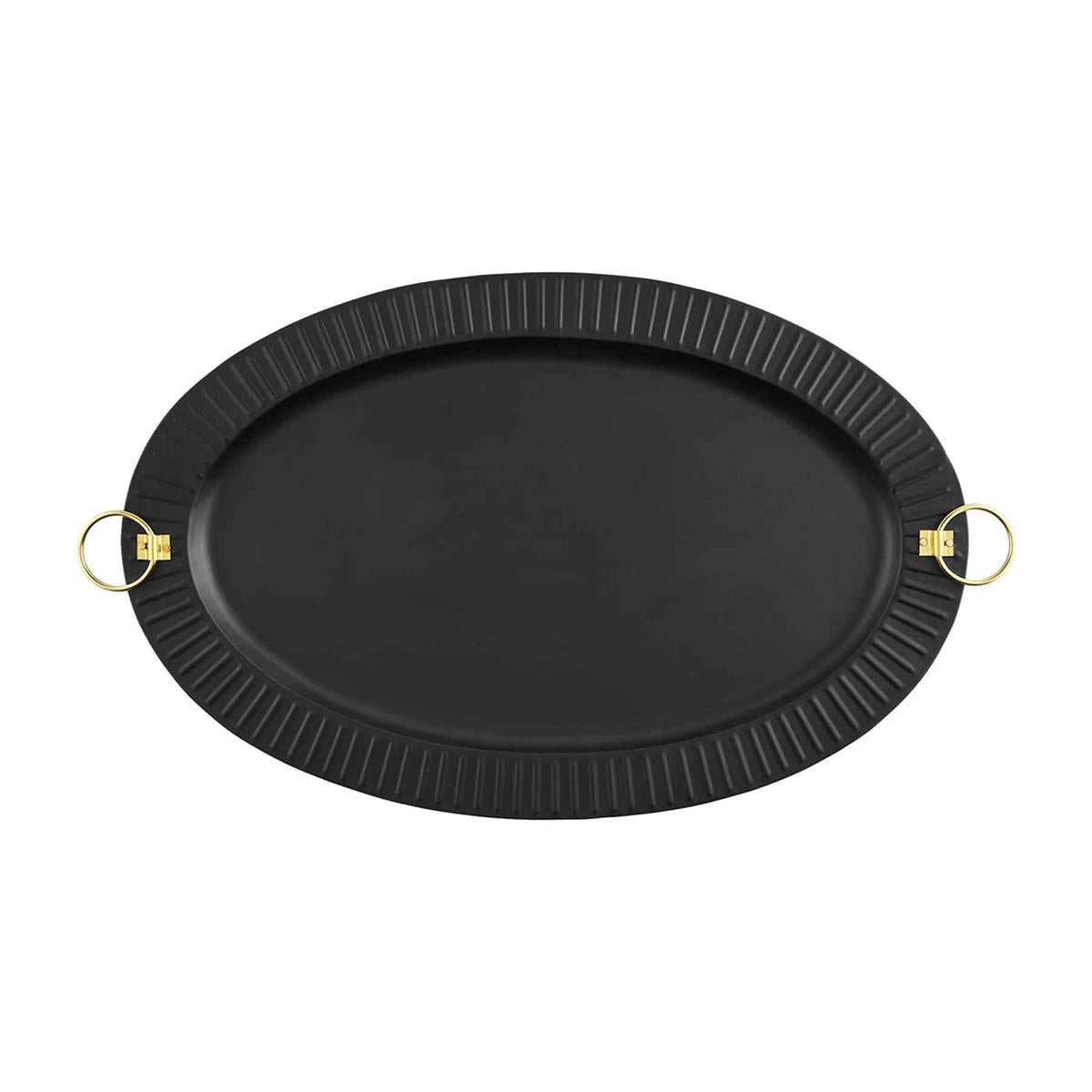 BLACK OVAL TRAY