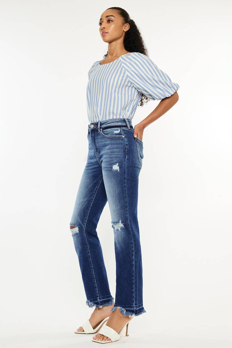 KanCan HIGH RISE SLIM STRAIGHT JEANS