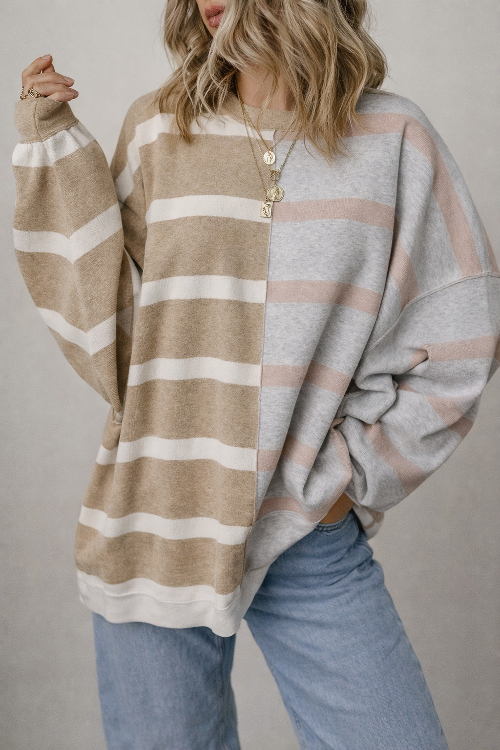 The Everyday Neutral Colorblock Sweater