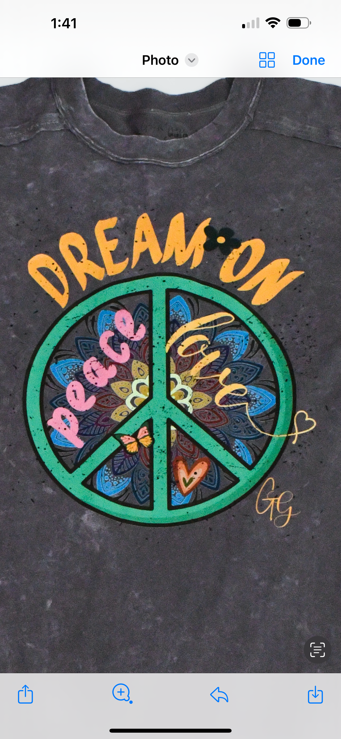 Grit & Grace Apparel "Dream On" Mineral Washed Graphic Dress