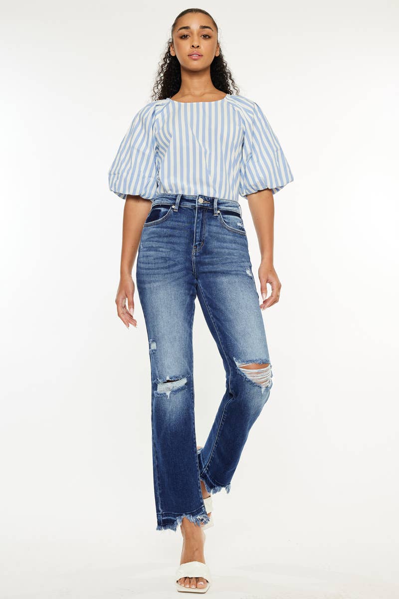 KanCan HIGH RISE SLIM STRAIGHT JEANS