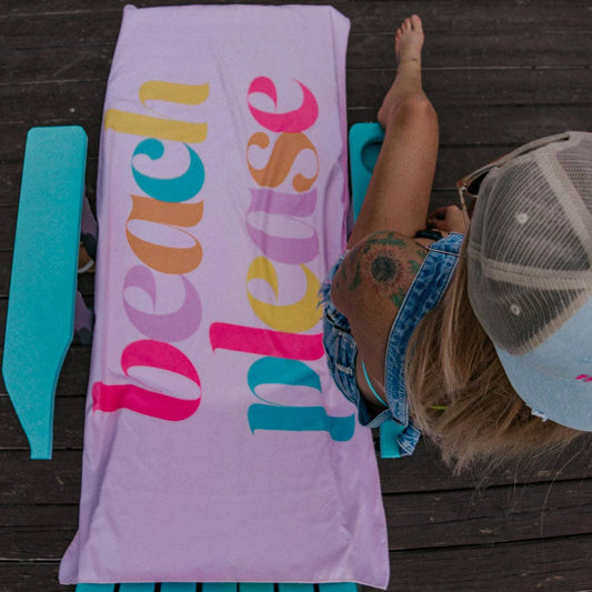 Beach Please Microfiber Beach Towel