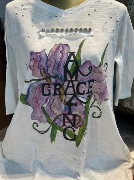 Amazing Grace Tattered Tee