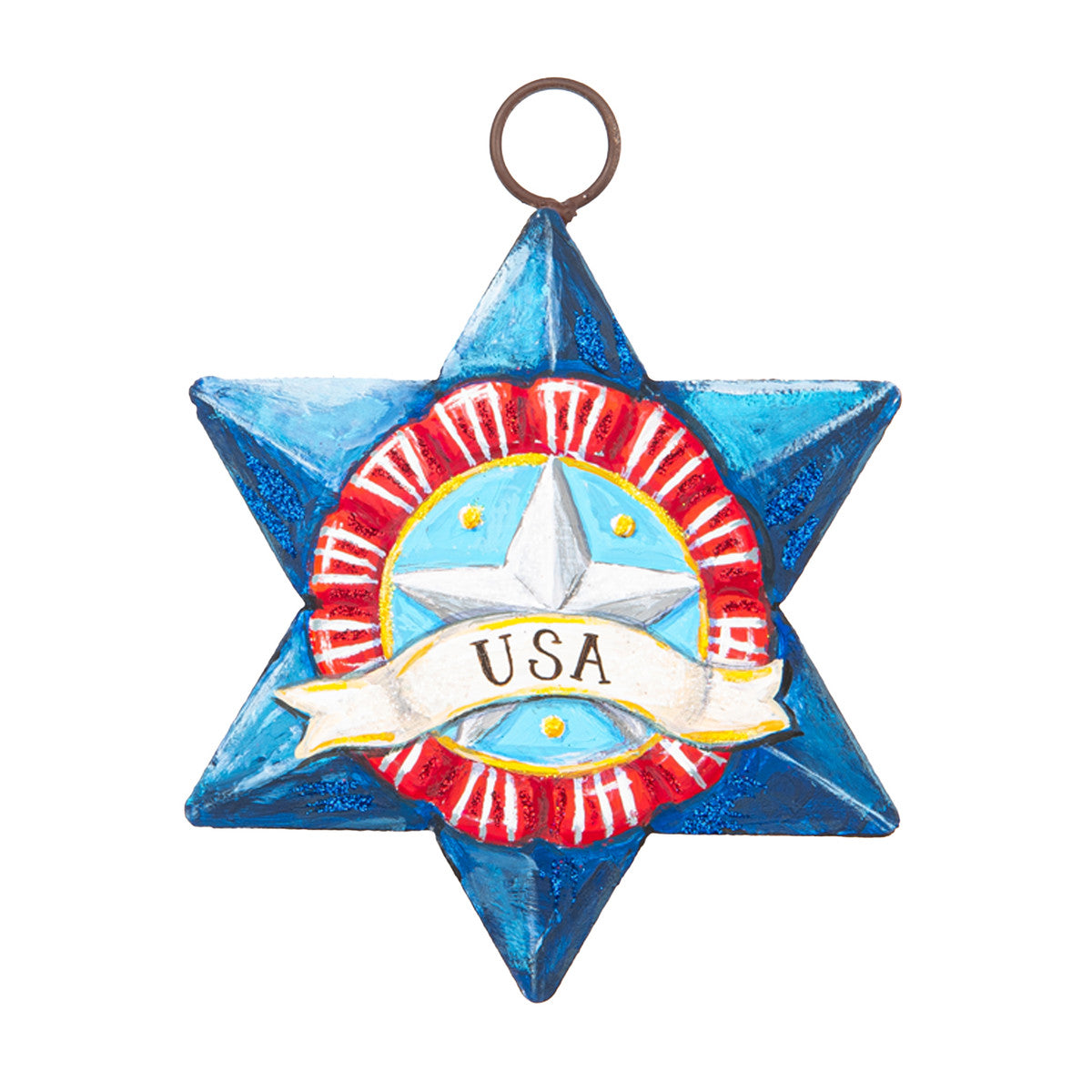 Mini USA Rosette Charm