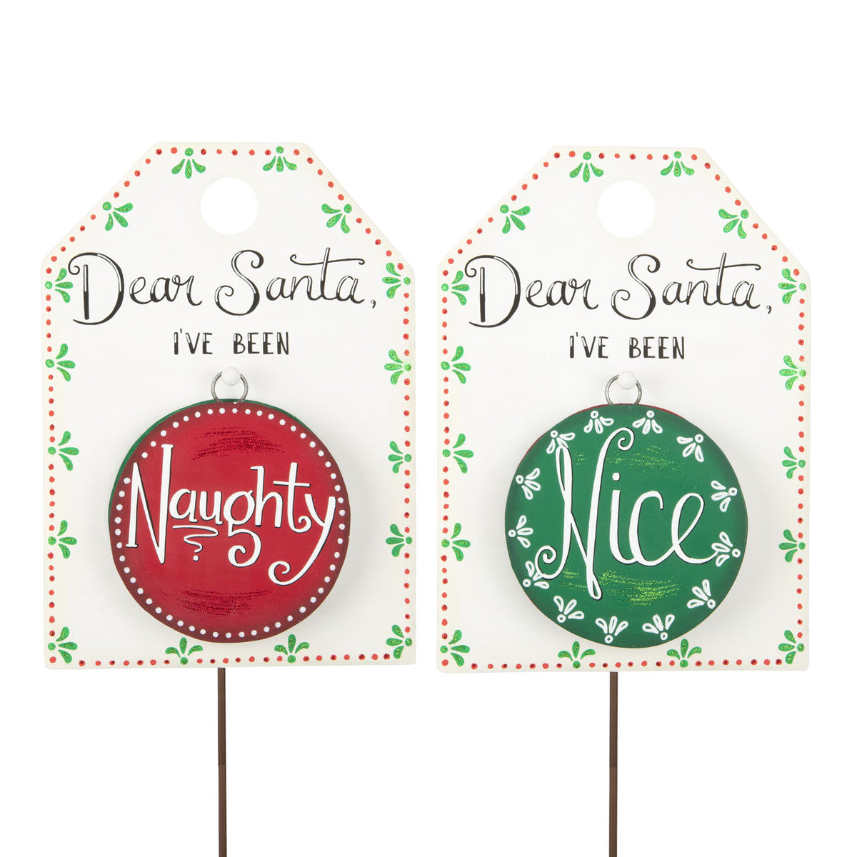 "Dear Santa" Sign & Reversible Charm