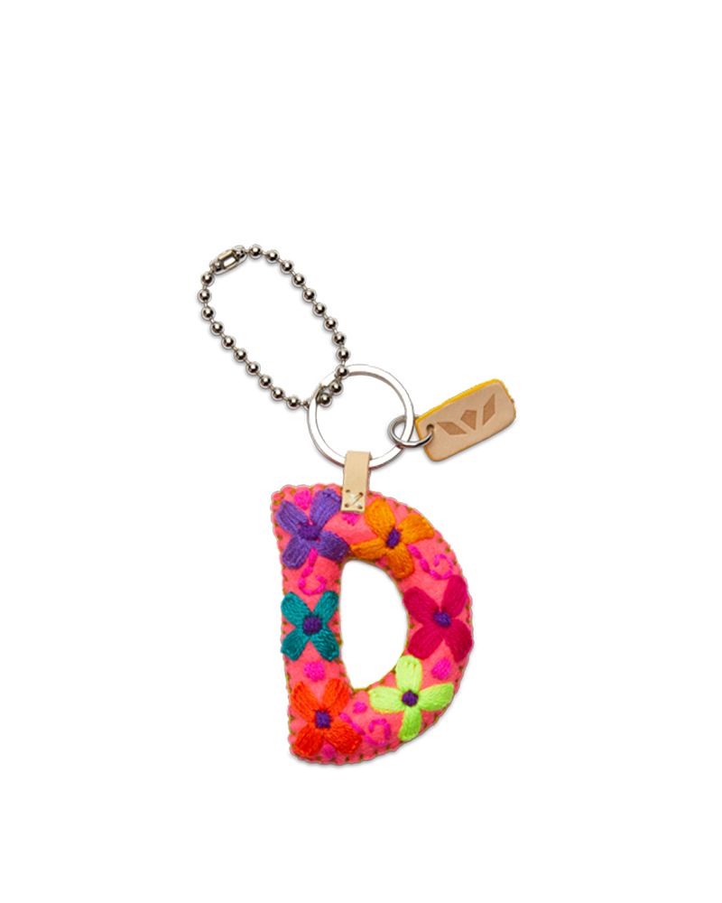 PINK FELT ALPHABET CHARMS