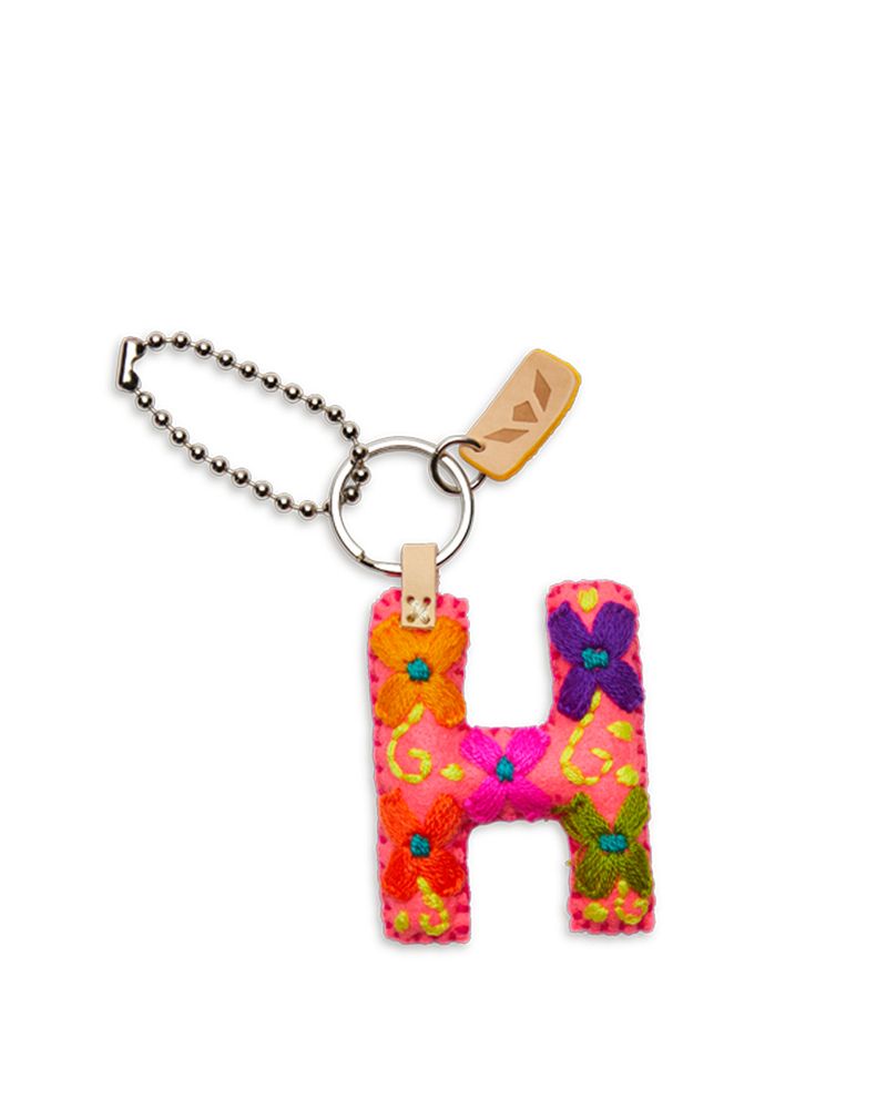 PINK FELT ALPHABET CHARMS