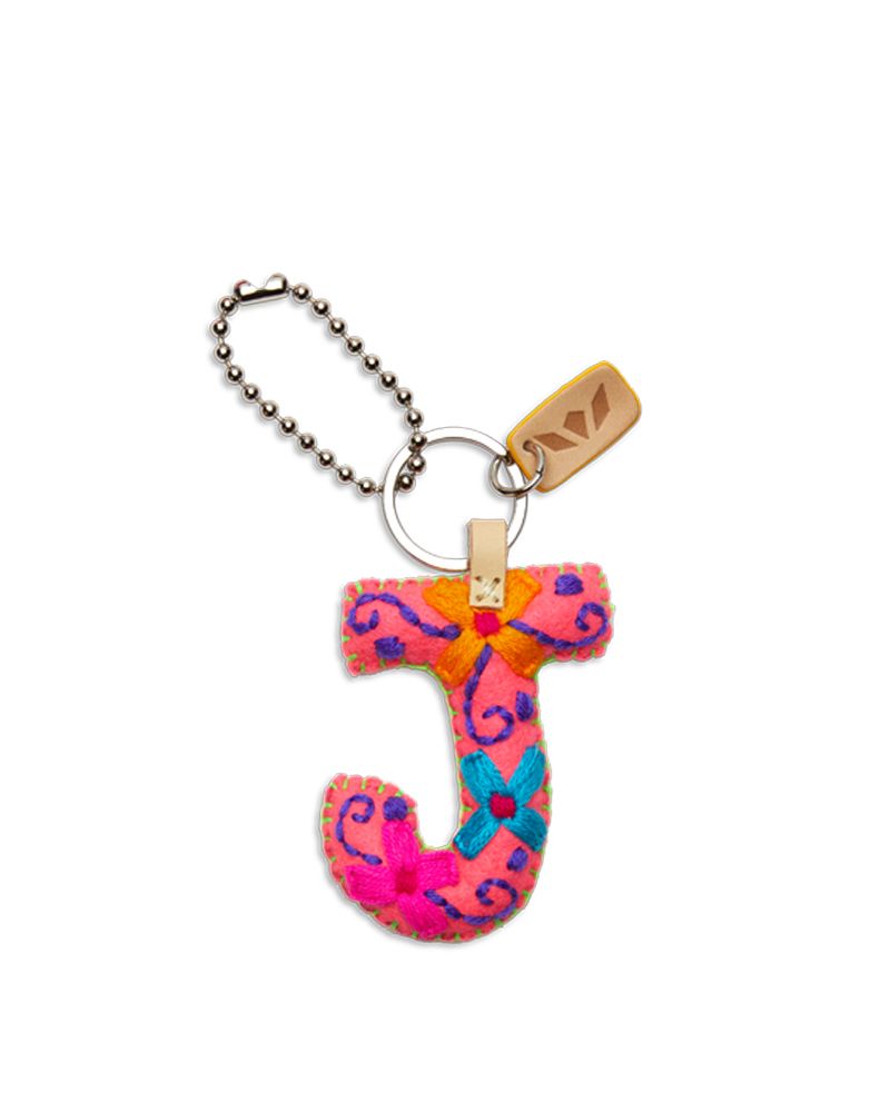 PINK FELT ALPHABET CHARMS