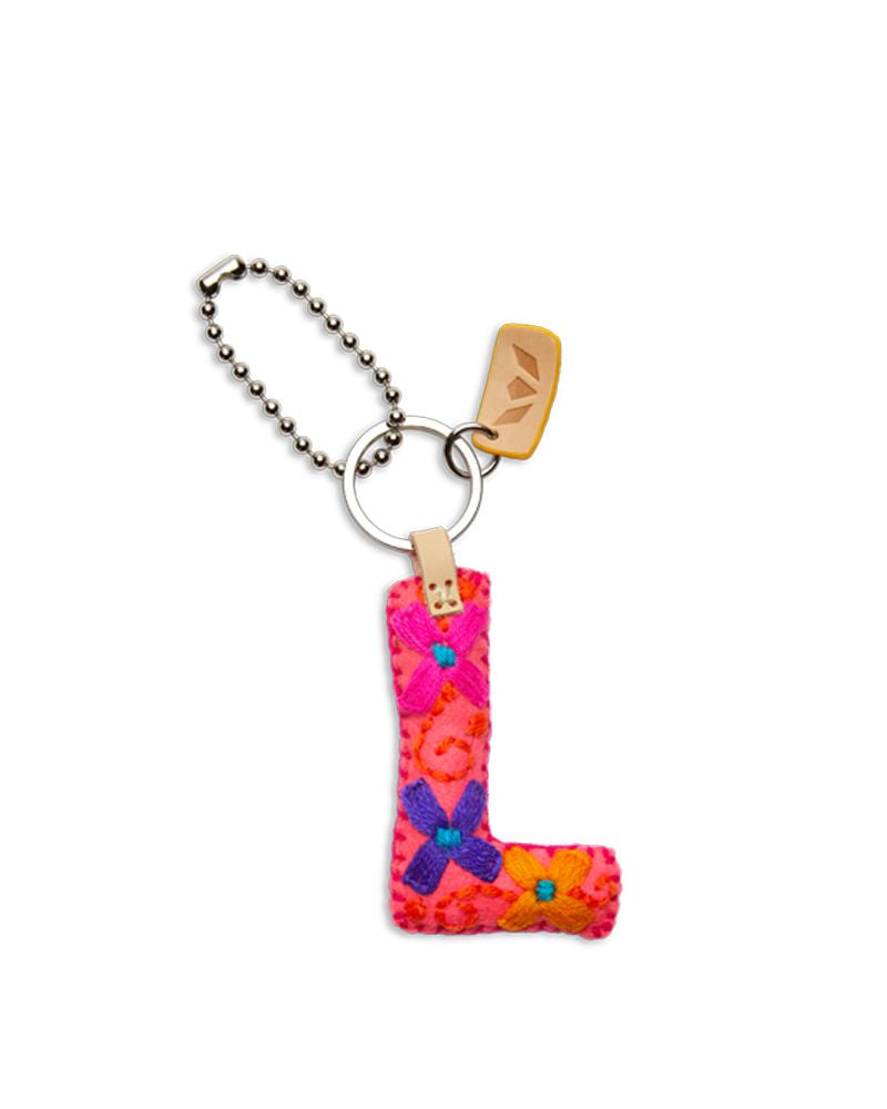 PINK FELT ALPHABET CHARMS