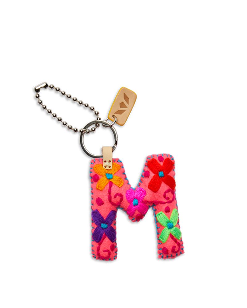 PINK FELT ALPHABET CHARMS