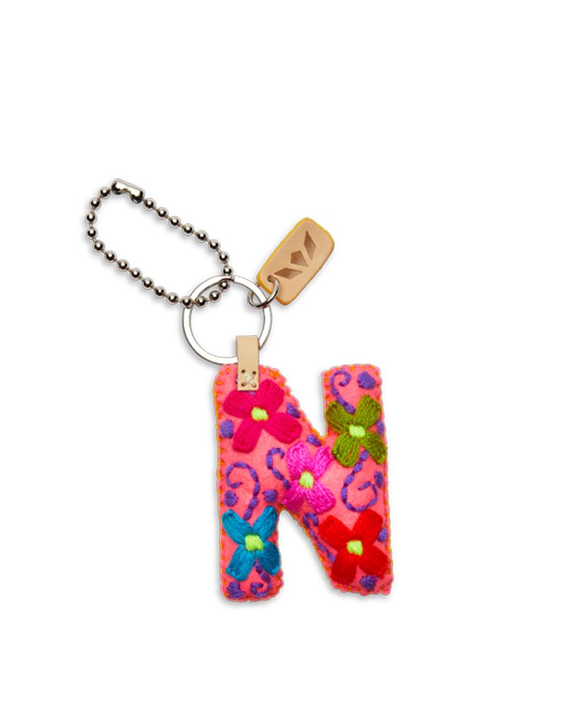 PINK FELT ALPHABET CHARMS