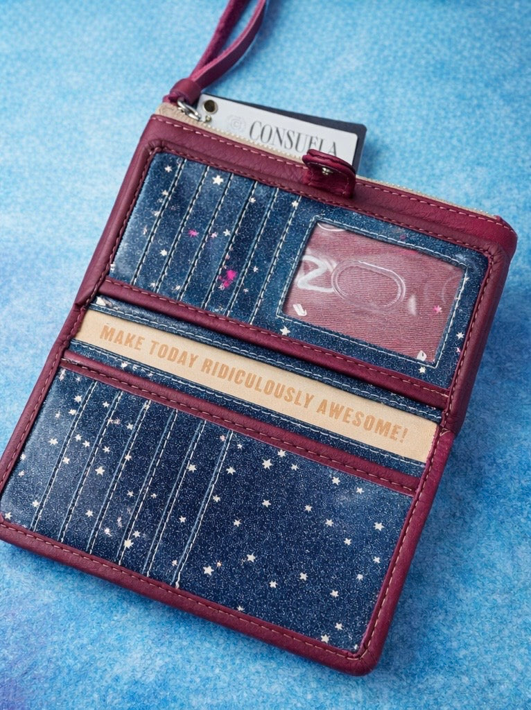 Consuela Slim Wallet, Plum