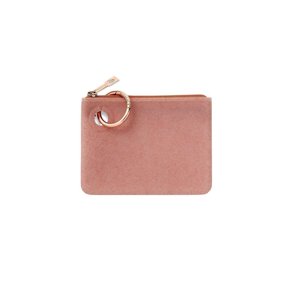 Silicone Mini Pouch - Rose Gold Confetti