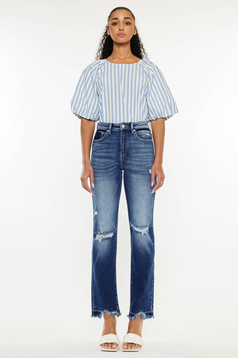 KanCan HIGH RISE SLIM STRAIGHT JEANS