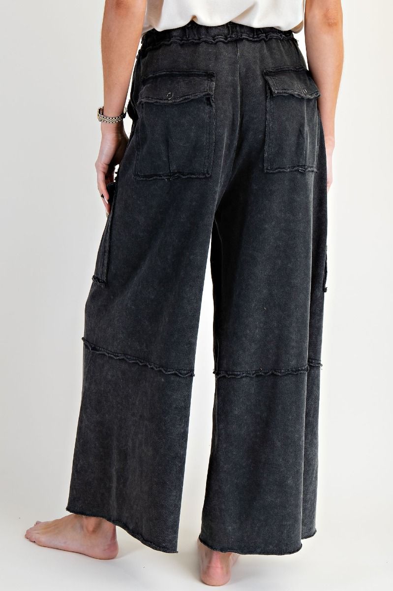 Our Fave Wide Leg Terry Cargo Pants