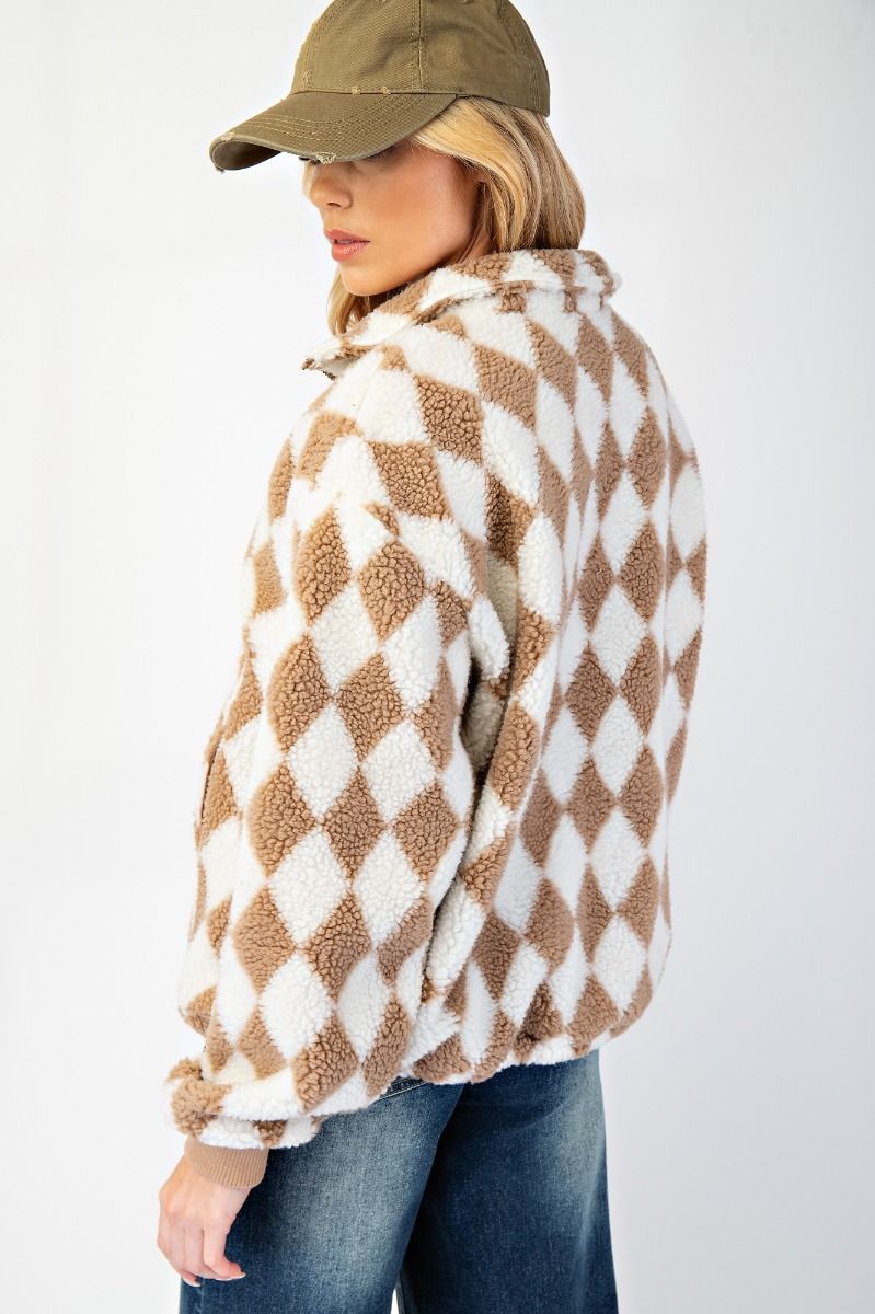 ARGYLE SHERPA JACKET