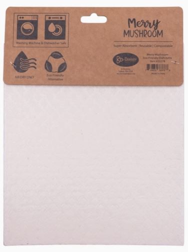 Eco Friendly Dishcloth Set: Merry Mushroom; Faith Hope Love