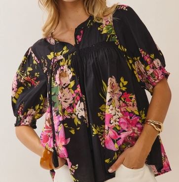 Painted Petals Blouse