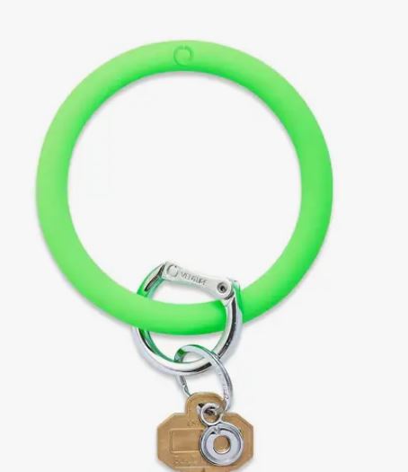 Silicone Big O® Key Ring - in the Grass