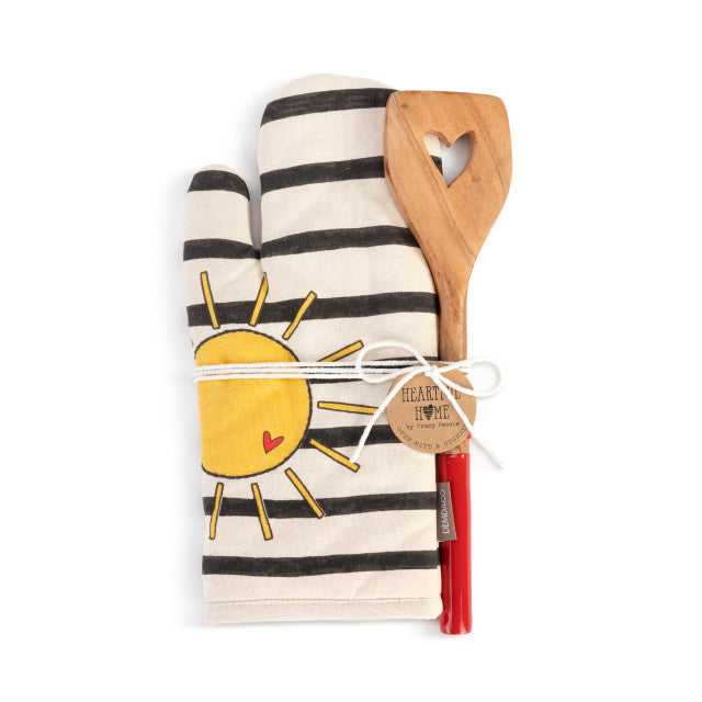 Sun & Stripes Hot Pad with Spatula Set