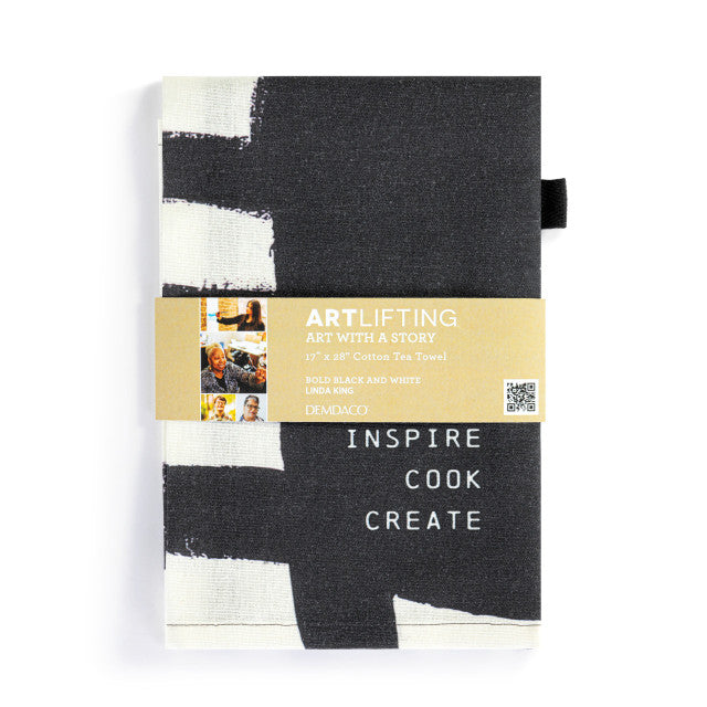 ArtLifting Tea Towel - Bold Black and White