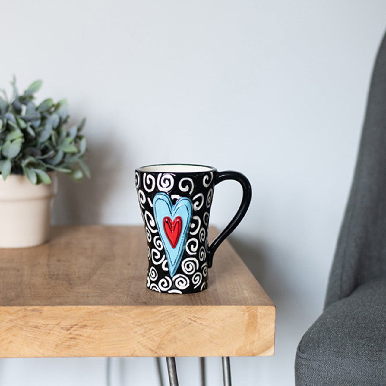 White Swirls Mug