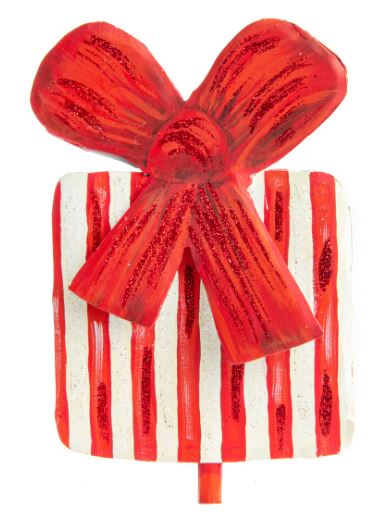 Red & White Gift Finial