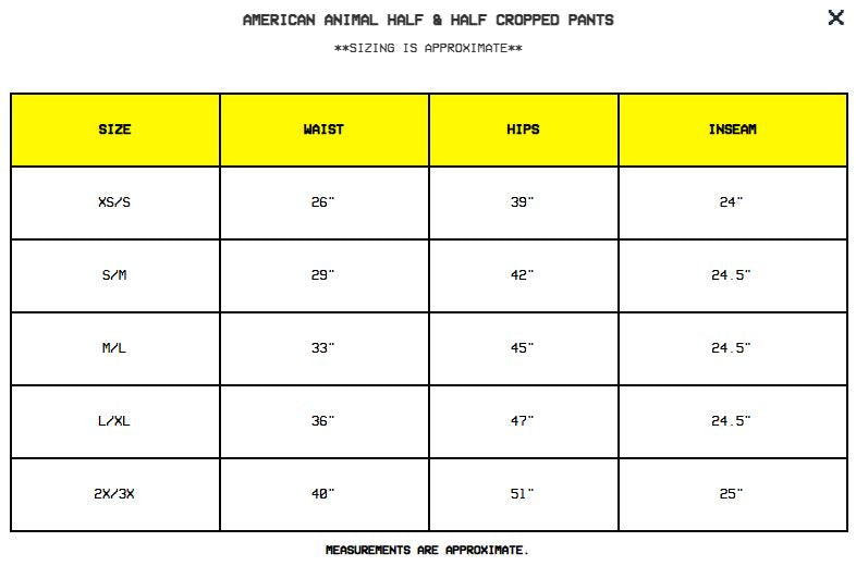 American Animal Half & Half Cropped Pants