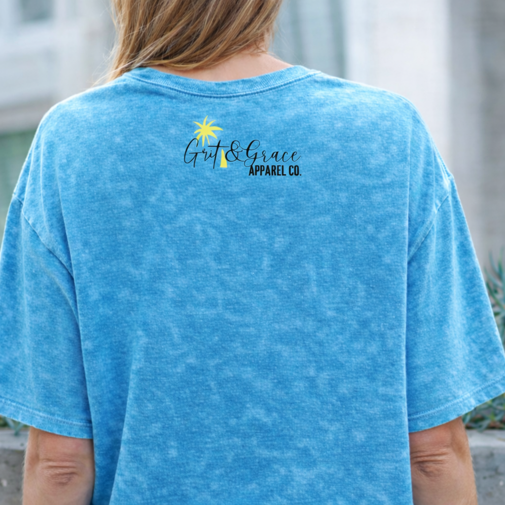 Salty Sun Acid Wash Oversized Tee