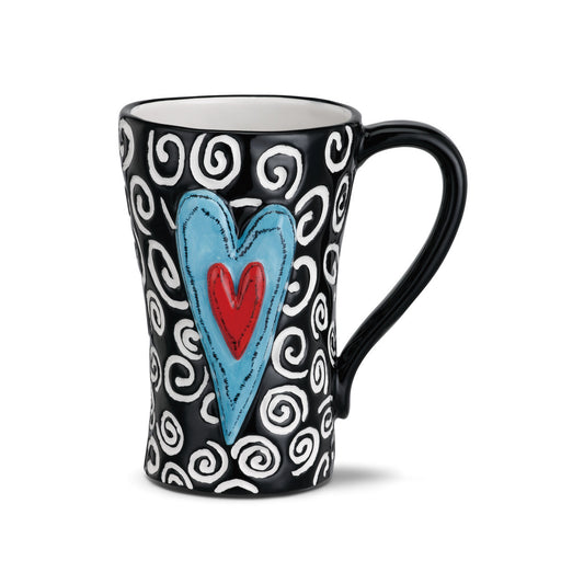 White Swirls Mug