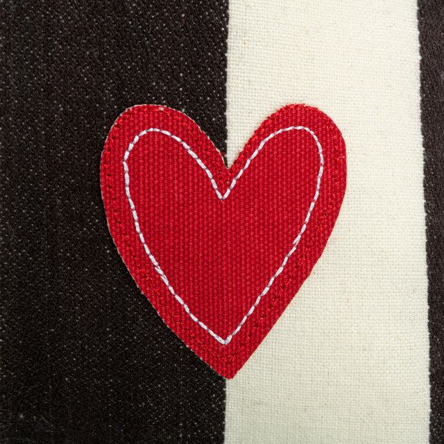 Heart and Stripes Pillow