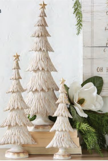 Set of 3 WHITEWASH TREES