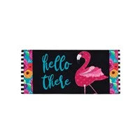 Flamingo Stripes and Flowers Sassafras Switch Mat