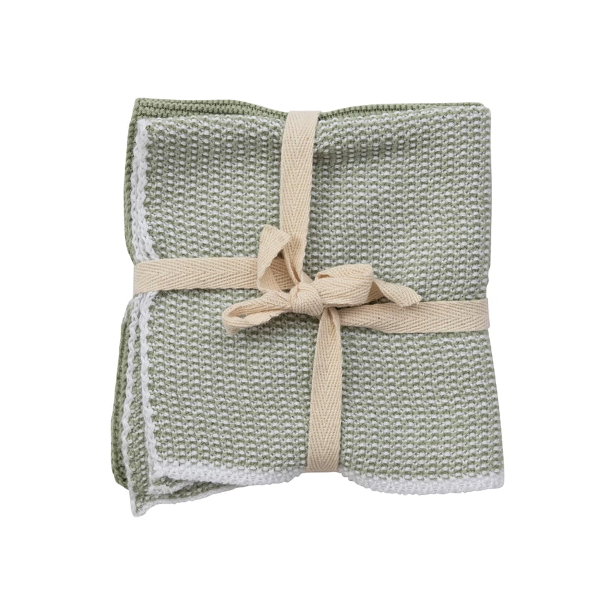 Square Cotton Knit Dish Cloths