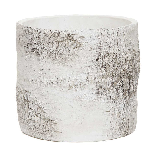 BIRCH BARK ROUND POT LARGE