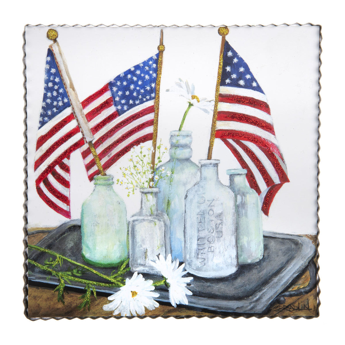 BOTTLED FLAGS PRINT