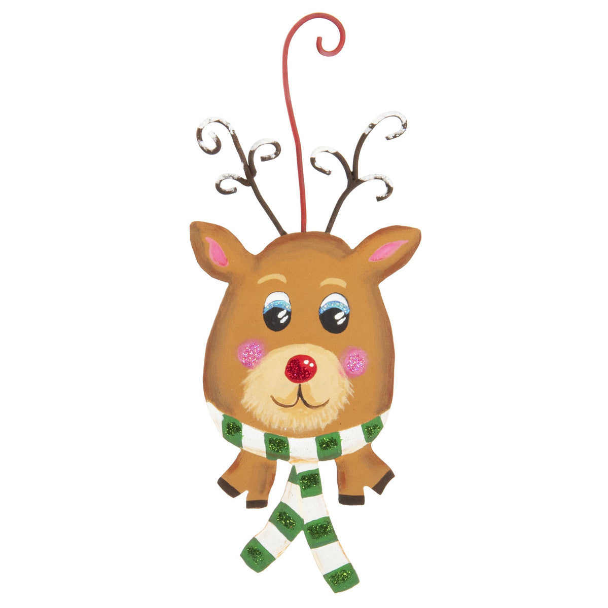 REINDEER CANDY CANE HOLDER ORNAMENT