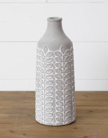 Vase - Embellished Cement, Tall