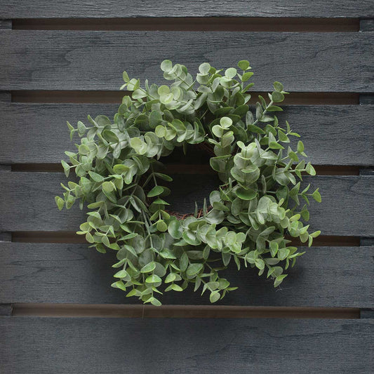 GREY EUCALYPTUS MINI WREATH 10.5"