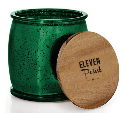 Holiday No. 11 Mercury Barrel Candle in Green