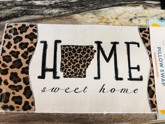 HOME SWEET HOME LEOPARD ARKANSAS PILLOW SWAP