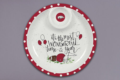 Arkansas Melamine Chip and Dip Platter