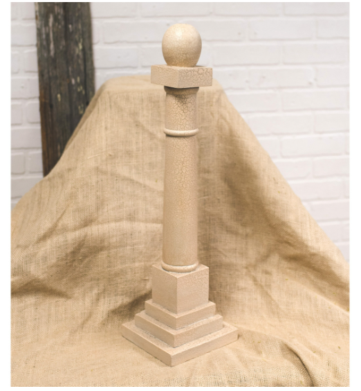 Large Cream Display Pole