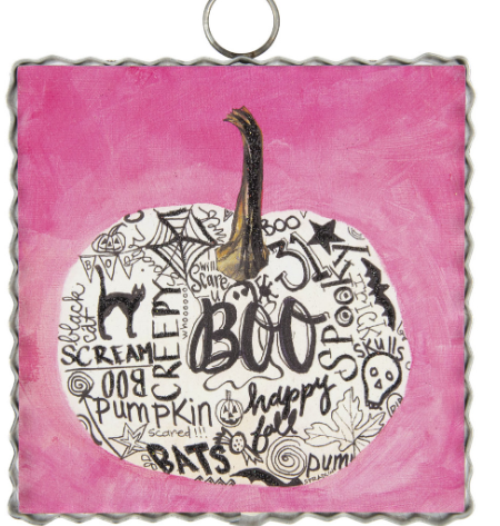 Mini Gallery Pink Boo Pumpkin