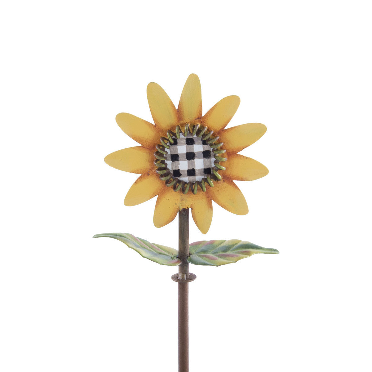 Buffalo Check Sunflower Finial
