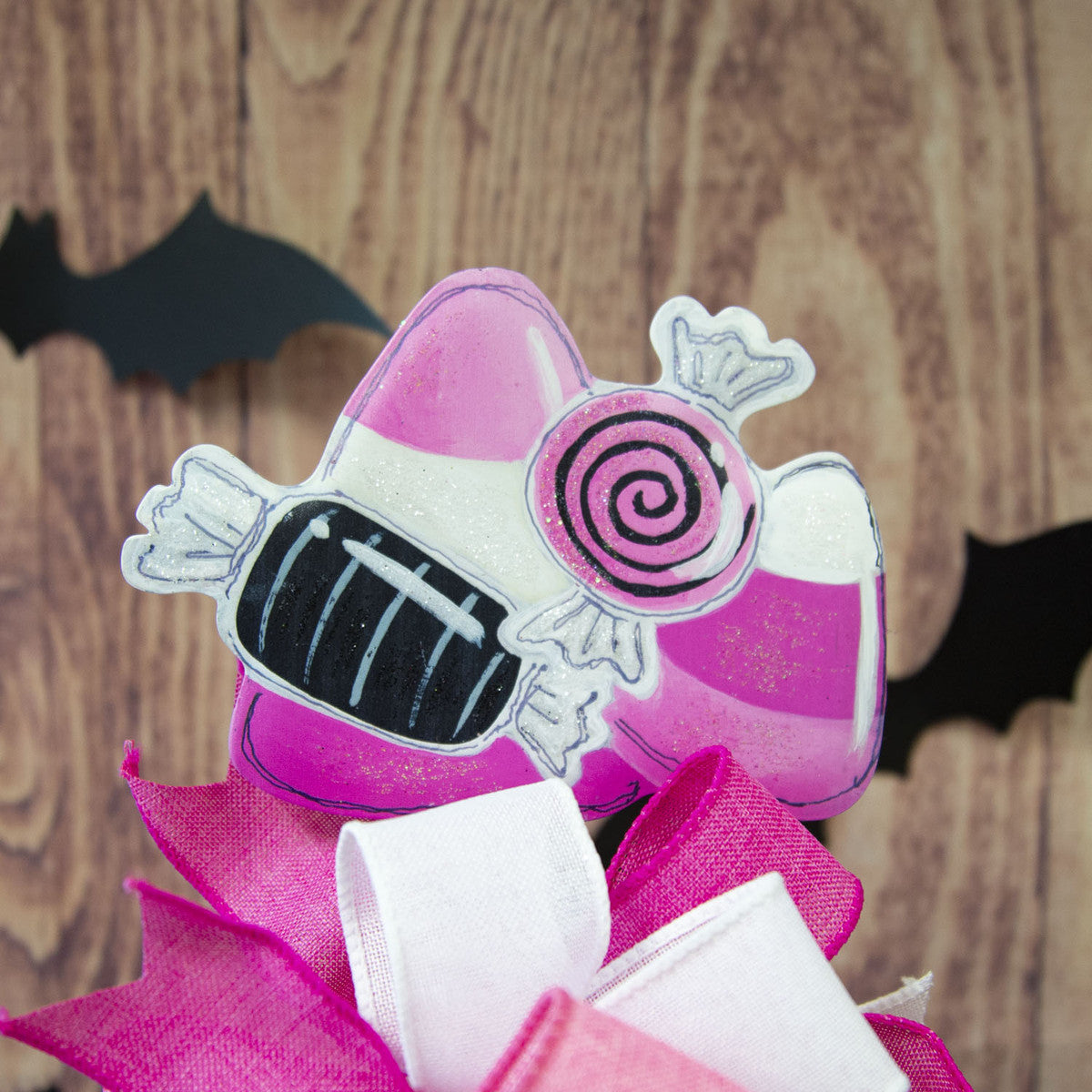Pink Candy Corn Finial